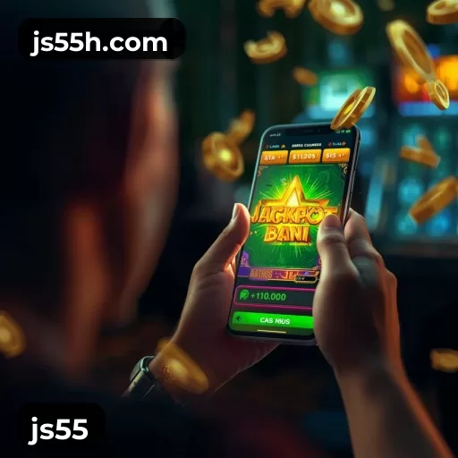Sessão de jogo em andamento no aplicativo js55 para Android